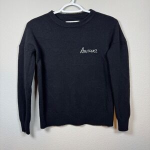 Zadig & Voltaire Gaby Amour Black Wool & Cashmere Sweater Women's XS